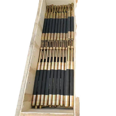 Inflatable rubber grout injection packer borehole seals for grouting water or cement
