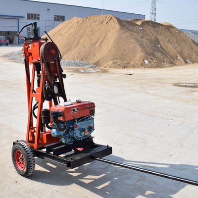 50m Crawler Hydraulic Drilling Rig For Engineering Survey And Rock Formation Sampling