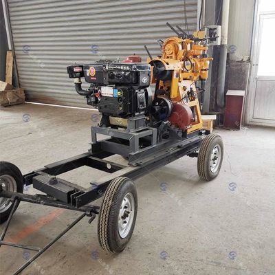 Portable Wheel Mounted Spt Soil Investigation Geotechnical Exploration Core Drilling Rig