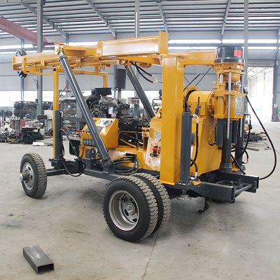 4-Wheel Hydraulic Tower Core Drilling Rig/Hydraulic Geotechnical Sample Investigation Core Drilling Rig