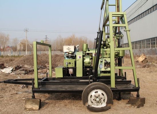 Wheel Mounted Spt Soil Investigation Drilling Rig 150m for Geotechnical Testing