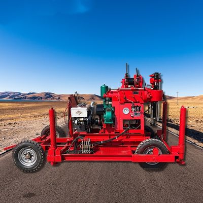 Wheel Mounted Spt Soil Investigation Drilling Rig 150m for Geotechnical Testing