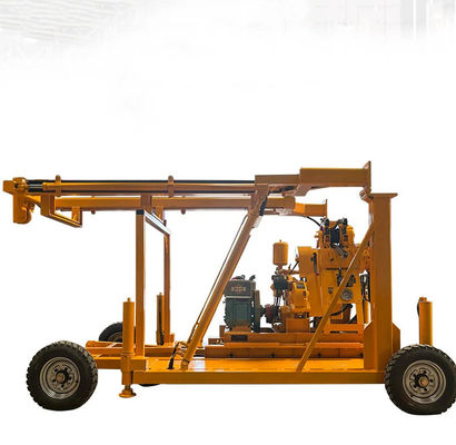 Wheel Mounted Spt Soil Investigation Drilling Rig 150m for Geotechnical Testing