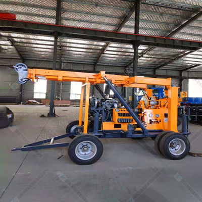 600m Wheel Mounted Diamond Borehole Core Drilling Machine with Hydraulic Tower