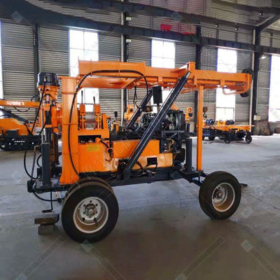 600m Wheel Mounted Diamond Borehole Core Drilling Machine with Hydraulic Tower