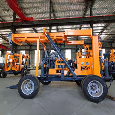 600m Wheel Mounted Diamond Borehole Core Drilling Machine with Hydraulic Tower