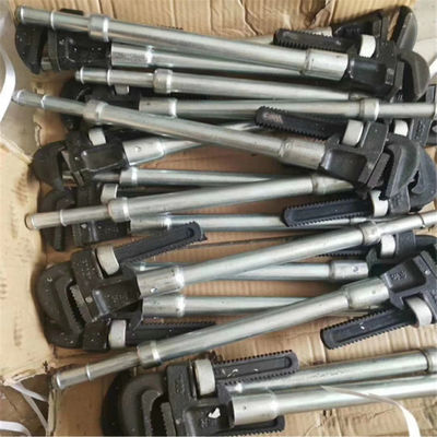 Heavy Duty Chrome Surface Adjustable Pipe Wrench Retractable