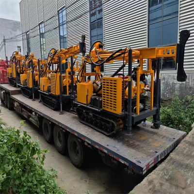 JDL-350 Rotary Wireline Mineral Exploration Drilling Rig Crawler Mounted Top Drive