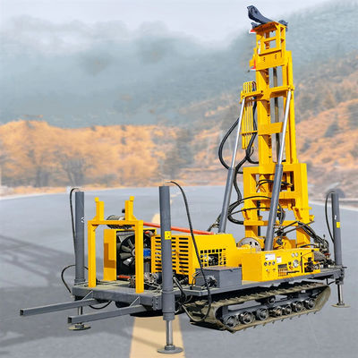 JDL-350 Rotary Wireline Mineral Exploration Drilling Rig Crawler Mounted Top Drive