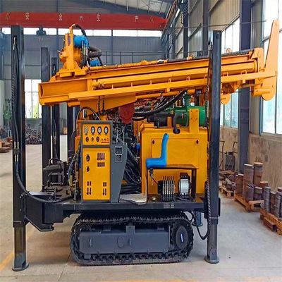 Full Hydraulic Pneumatic Crawler Core Drilling Rig Crawler Drilling Rig Machine With Air Compressor
