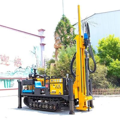 Full Hydraulic Pneumatic Crawler Core Drilling Rig Crawler Drilling Rig Machine With Air Compressor