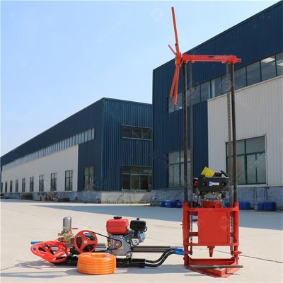 80m Gasoline Diesel Water Well Drilling Rig Multifunctional Small Drilling Equipment