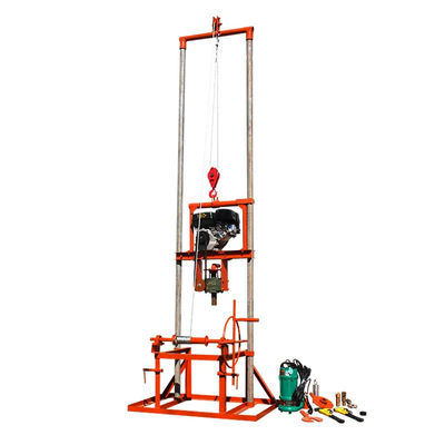 80 Meter Multifunctional Gasoline Diesel Water Well Drilling Rig, Irrigation Machinery, Easy to Operate