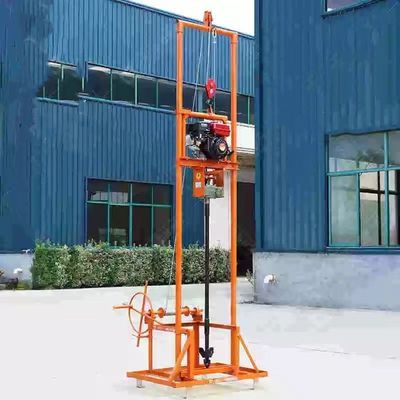 Factory 80m Gasoline Diesel Easy to Operate Water Well Drilling Rig
