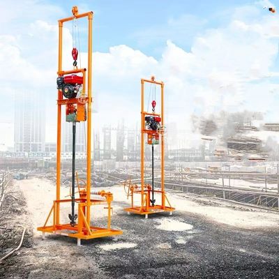 80m Gasoline Diesel Water Well Drilling Rig Multifunctional Small Drilling Equipment