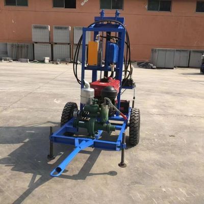 Hot Sale Mobile Diesel Small Water Well Soil Drill 150m Depth