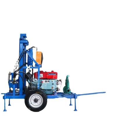 Small Diesel Water Well Drilling Rig Hydraulic 100m 150m 200m Water Well Drilling Machine
