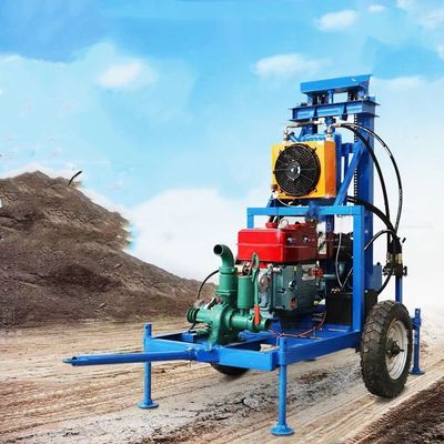 22HP Diesel Engine 150m Wheel Drilling Rig Mine Drilling Rig Water Drilling Rig for Well