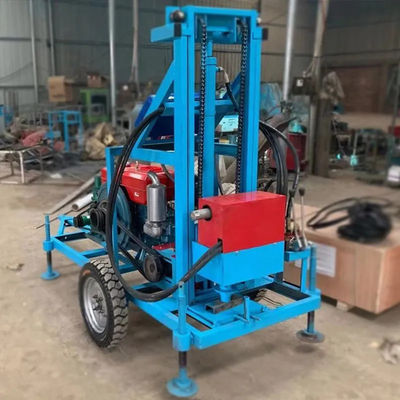 22HP Diesel Engine 150m Wheel Drilling Rig Mine Drilling Rig Water Drilling Rig for Well