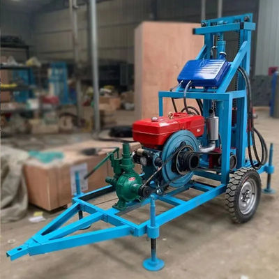 22HP Diesel Engine 150m Wheel Drilling Rig Mine Drilling Rig Water Drilling Rig for Well