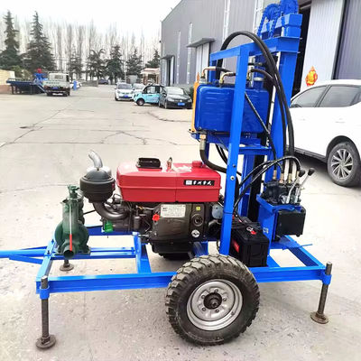 22HP Diesel Engine 150m Wheel Drilling Rig Mine Drilling Rig Water Drilling Rig for Well