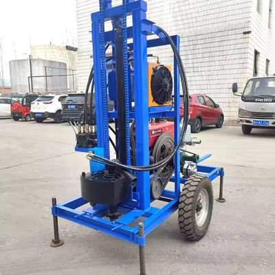 22hp Diesel Engine 150m Wheel Drilling Rig Mine Drilling Rig Water Drilling Rig For Well