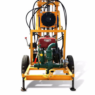 22hp Diesel Engine 150m Wheel Drilling Rig Mine Drilling Rig Water Drilling Rig For Well