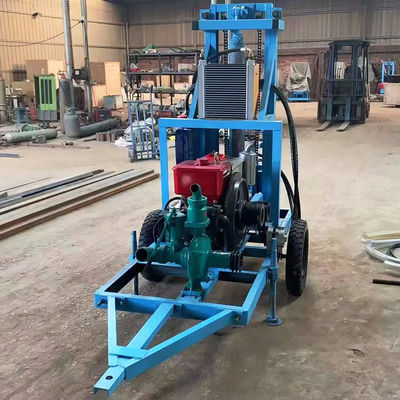 22hp Diesel Engine 150m Wheel Drilling Rig Mine Drilling Rig Water Drilling Rig For Well