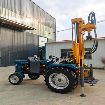 JZF-200 Pneumatic Water Well Drilling Rig Tractor Mounted with DTH Hammer Rock Borehole