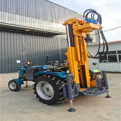 JZF-200 Pneumatic Water Well Drilling Rig Tractor Mounted with DTH Hammer Rock Borehole