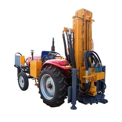 JZF-200 Pneumatic Water Well Drilling Rig Tractor Mounted with DTH Hammer Rock Borehole