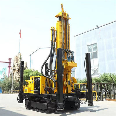 6.6m Tower Steel Crawler Water Well Drilling Rig 280 300 350m