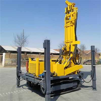6.6m Tower Steel Crawler Water Well Drilling Rig 280 300 350m