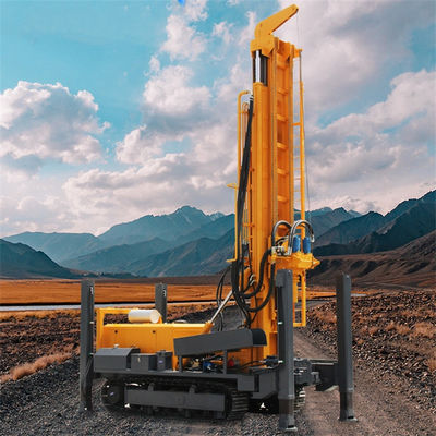260meter Depth Diesel Portable Water Well Drill Rig Machine Hard Rock Drilling Rig for Deep Wells
