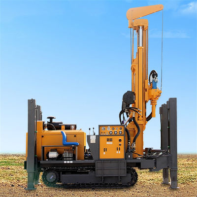 Crawler Type Deep Water Well Drilling Rig with 350m Drill Hole Depth