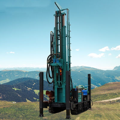 Crawler Water Well Drilling Rig with Drilling Depth 200m、300m、500m and Diesel Engine