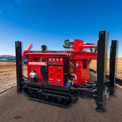 Crawler Water Well Drilling Rig with Drilling Depth 200m、300m、500m and Diesel Engine