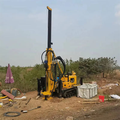 Crawler Water Well Drilling Rig with Drilling Depth 200m、300m、500m and Diesel Engine