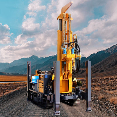 Crawler Type Deep Water Well Drilling Rig with 350m Drill Hole Depth