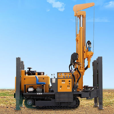 350m Drilling Depth Pneumatic DTH Crawler Drilling Rig for Water Well Drilling Rig Machine Driven by Diesel Engine for Sale