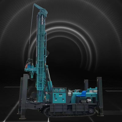 350m Drilling Depth Pneumatic DTH Crawler Drilling Rig for Water Well Drilling Rig Machine Driven by Diesel Engine for Sale