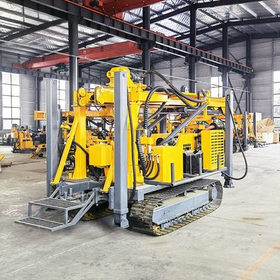 Crawler Water Well Drill Rig Hydraulic Rotary Bore Hole Portable Diesel Water Well Drilling Rig Machine