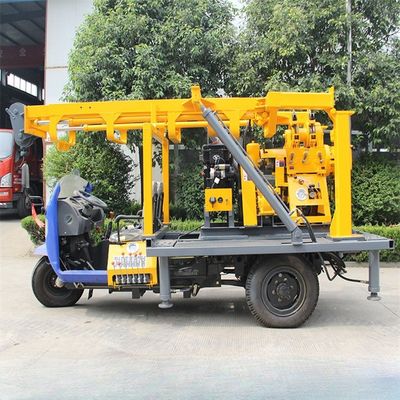 Rural Tricycle 200M Deep Water Well Drilling Rig Hydraulic Car Mounted