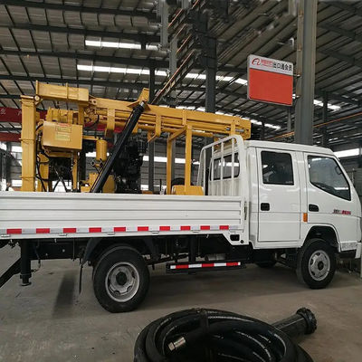 Car Mounted Hydraulic Water Well Drilling Rig 200M Intake Well Drilling Rig
