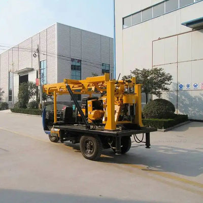 Water Well Hydraulic Drilling Equipment Three Wheel Vehicle Mounted