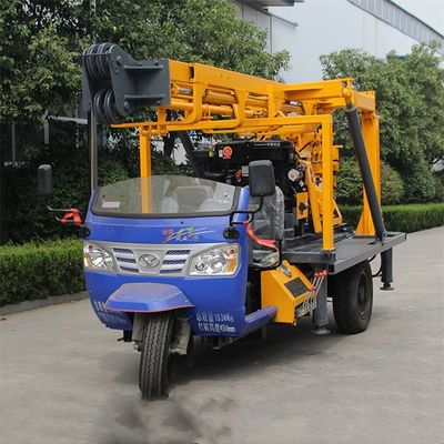 Agricultural Deep Water Well Hydraulic Drilling Rig 3 Wheeled Vehicle Mounted