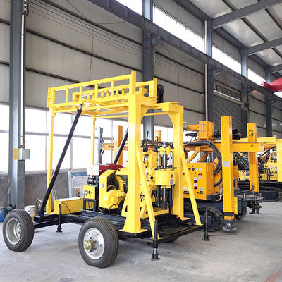 Deep Hydraulic Borehole Water Well Drilling Rig Movable 200m