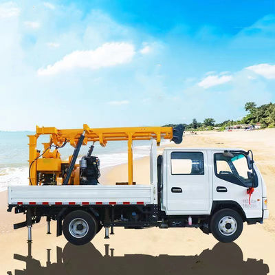 Car Mounted Hydraulic Water Well Drilling Rig 200M Intake Well Drilling Rig