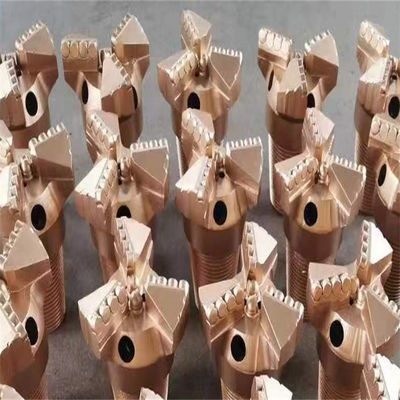Steel PDC Drill Bit Three-Wing Concave Coreless Button Bit for Coal Mining and Well Drilling