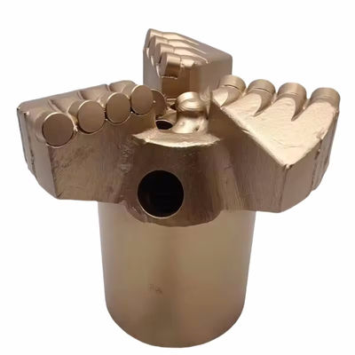 PDC No Core Drill Bit 1308 Cutter Tips for Core Drilling 3 Wings 133 mm Diamond Head Hard Rock Drilling Bit PDC